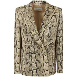 Dries Van Noten, Dames, Jassen, Beige, Maat: M Katoen,