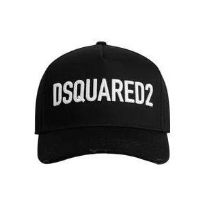 Dsquared2 Zwarte hoeden voor heren , Black , Heren , Maat: ONE Size