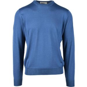 Filippo De Laurentiis, Heren, Truien, Blauw, Maat: S Wol,