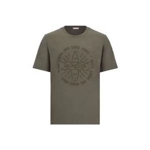 Moncler T-Hemden , Green , Heren , Maat: L