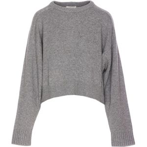 Loulou Studio, Dames, Truien, Grijs, Maat: M Wol,