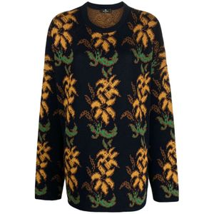 Etro, Heren, Truien, Blauw, Maat: M Wol,