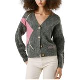 Pepe Jeans - Diamant Jacquard Vest - Grijs - Dames