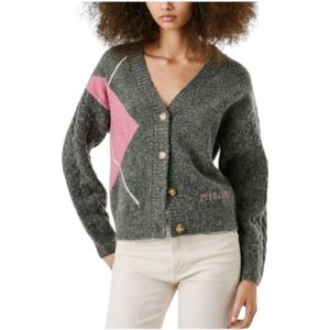 Pepe Jeans - Diamant Jacquard Vest - Grijs - Dames