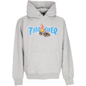 Thrasher, Heren, Sweatshirts & Hoodies, Grijs, Maat: XL Katoen,