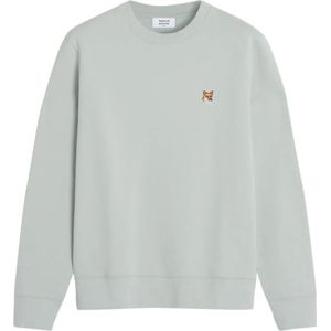 Maison Kitsuné, Heren, Sweatshirts & Hoodies, Blauw, Maat: XL Katoen,