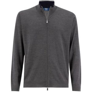 Fedeli, Heren, Truien, Grijs, Maat: 4XL Wol,