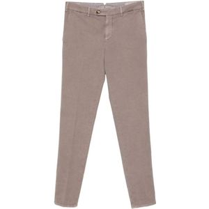 Brunello Cucinelli, Heren, Broeken, Bruin, Maat: XL Zijde,