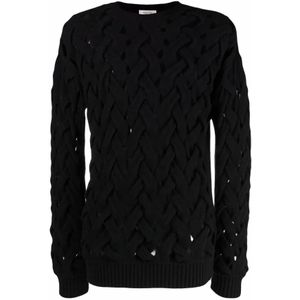 Valentino, Heren, Truien, Zwart, Maat: L Wol,