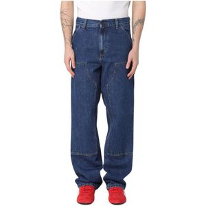 Carhartt Wip, Heren, Jeans, Blauw, Maat: W28 Katoen,