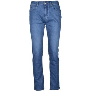 Emporio Armani, Heren, Jeans, Blauw, Maat: W30 Katoen,