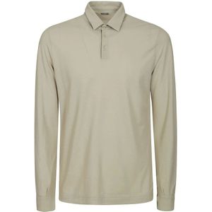 Zanone, Heren, Tops, Beige, Maat: 4XL Katoen,