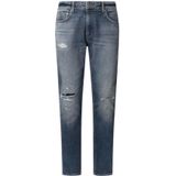 Pepe Jeans - Tapered Jeans - Blauw - Katoen