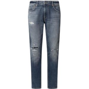 Pepe Jeans - Tapered Jeans - Blauw - Katoen