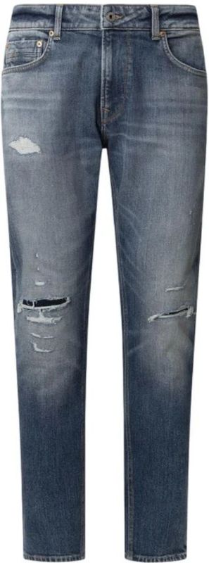 Pepe Jeans - Tapered Jeans - Blauw - Katoen