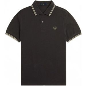 Fred Perry, Heren, Tops, Groen, Maat: S Katoen,