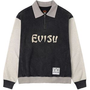 Evisu, Heren, Sweatshirts & Hoodies, Zwart, Maat: S Katoen,