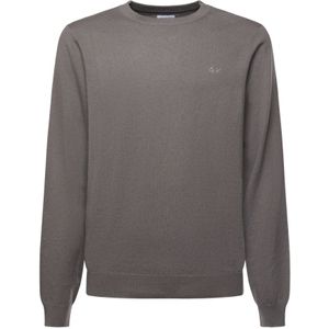 Sun68, Heren, Truien, Grijs, Maat: 2XL Katoen,