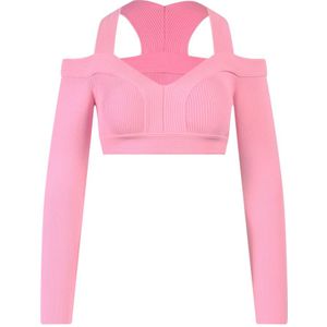 Alexander McQueen, Dames, Tops, Roze, Maat: XS Viscose,