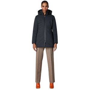 Save The Duck, Dames, Mantels, Zwart, Maat: 2XL Poliester,