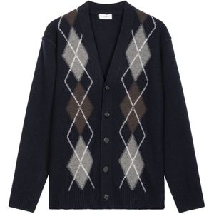 Paolo Pecora, Heren, Truien, Blauw, Maat: S