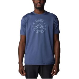 Columbia, Heren, Tops, Blauw, Maat: L Poliester,