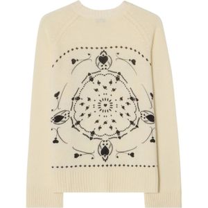 Cloeys, Dames, Truien, Wit, Maat: Xl/2Xl Kasjmier,