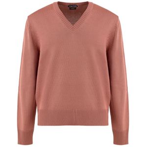 Tom Ford, Heren, Truien, Roze, Maat: L Wol,