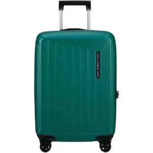 Samsonite - Nuon Spinner - Handbagage Koffer - Zwart - Polycarbonaat