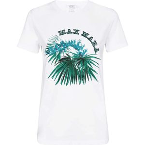 Max Mara, Dames, Tops, Wit, Maat: S Katoen,