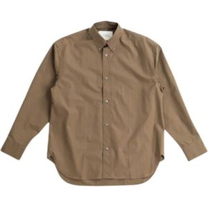 Studio Nicholson, Heren, Overhemden, Bruin, Maat: XS Katoen,