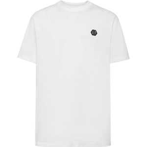 Philipp Plein, Heren, Tops, Wit, Maat: 3XL Katoen,