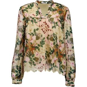 Est'Seven, Dames, Blouses & Shirts, Veelkleurig, Maat: S