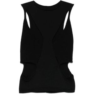 Rick Owens, Dames, Tops, Zwart, Maat: M Wol,