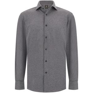 Boggi Milano - Overhemd - Grijs - Comfort Fit - Lange Mouw