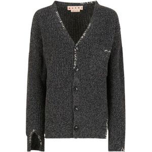 Marni, Dames, Truien, Grijs, Maat: 2XS Wol,
