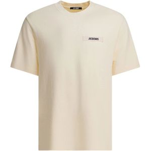 Jacquemus, Heren, Tops, Beige, Maat: M Katoen,