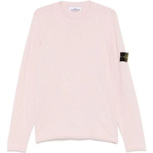 Stone Island, Heren, Truien, Roze, Maat: XL Katoen,
