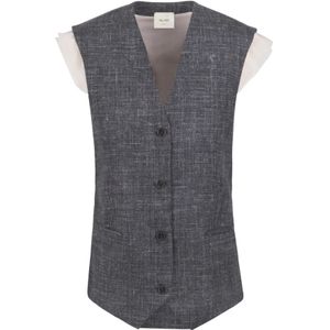 Alysi, Dames, Jassen, Grijs, Maat: S Wol,