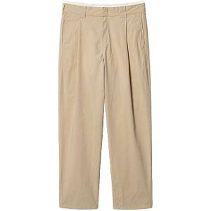 Carhartt Wip, Heren, Broeken, Beige, Maat: W31 Katoen,
