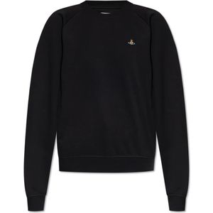 Vivienne Westwood, unisex, Sweatshirts & Hoodies, Zwart, Maat: S Katoen,