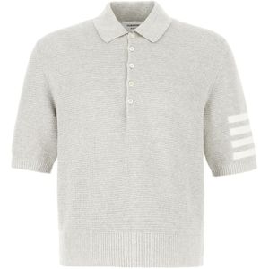 Thom Browne, Heren, Truien, Grijs, Maat: XS Katoen,