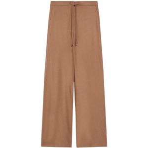 Max Mara, Dames, Broeken, Bruin, Maat: XS Flanel,
