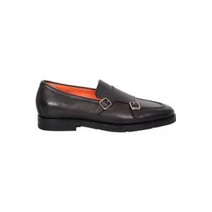 Santoni Tijdloze Double Strap Monk Schoenen , Brown , Heren , Maat: 40 EU