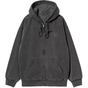Carhartt Wip, Heren, Sweatshirts & Hoodies, Zwart, Maat: M Katoen,