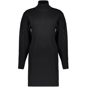 Diesel, Dames, Jurken, Zwart, Maat: XS Wol,