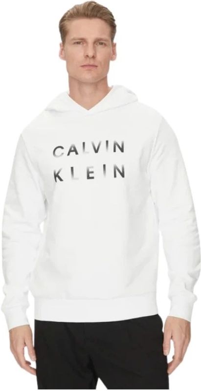 CALVIN KLEIN Sweatshirt - Zwart - Katoen - Regular Fit