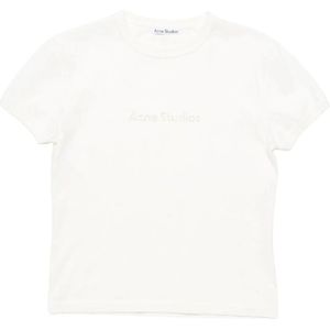 Acne Studios, Dames, Tops, Wit, Maat: S Katoen,