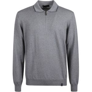 Fay, Heren, Truien, Grijs, Maat: 4XL