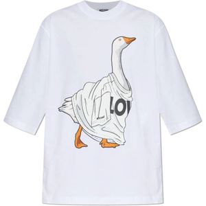 Moschino, Dames, Tops, Wit, Maat: XS Katoen,